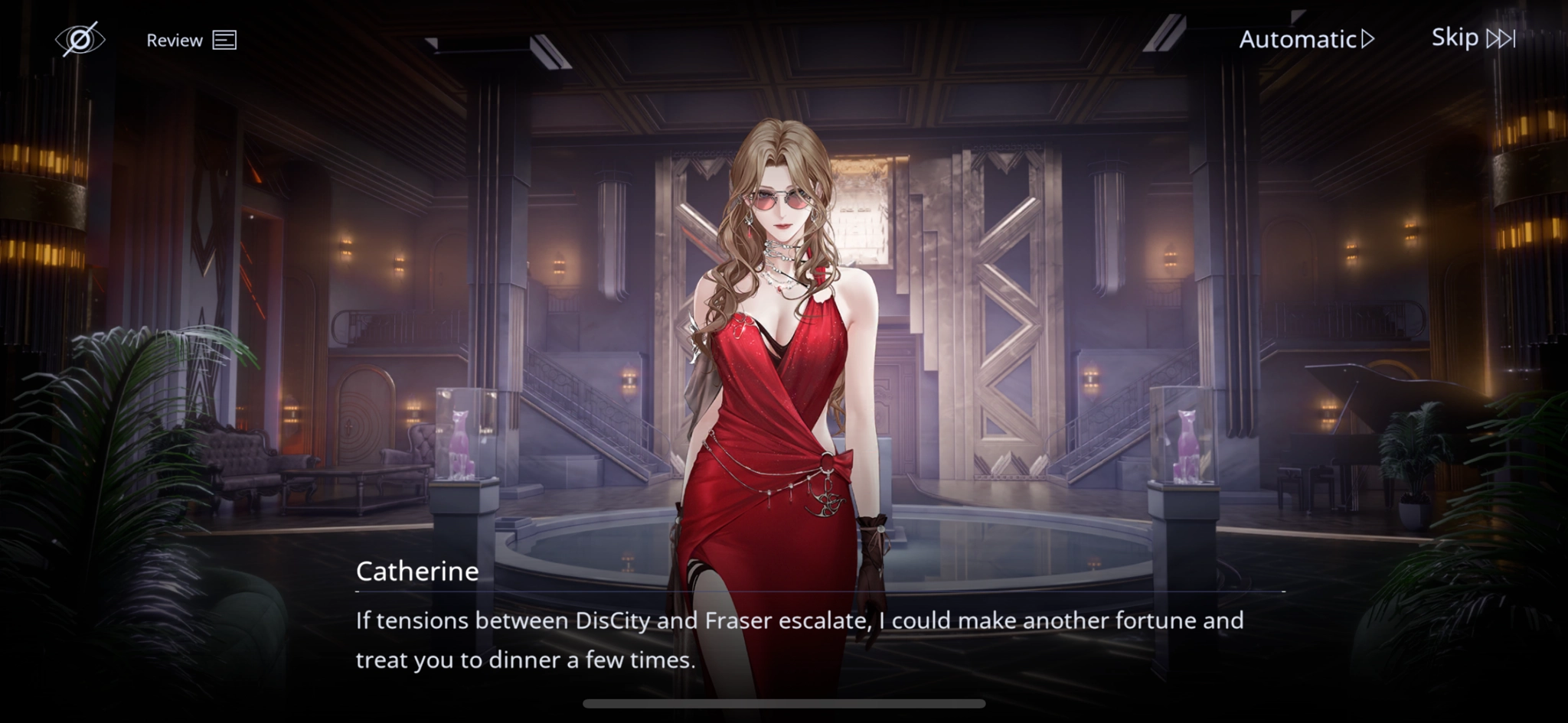 Catharine (augustus) ptn: “If tensions between DisCity and Fraser escalate, I could make another fortune and treat you to dinner a few times.”